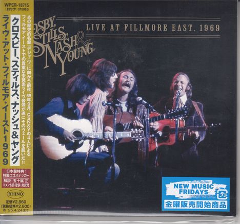 Crosby, Stills, Nash &amp; Young: Live At Fillmore East, 1969 (Digisleeve), 2 CDs