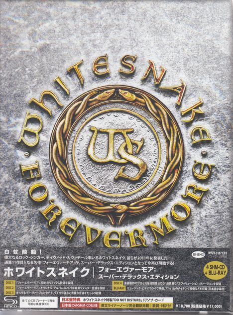 Whitesnake: Forevermore (Super Deluxe Edition) (4 SHM-CDs + Blu-ray), 4 CDs und 1 Blu-ray Disc
