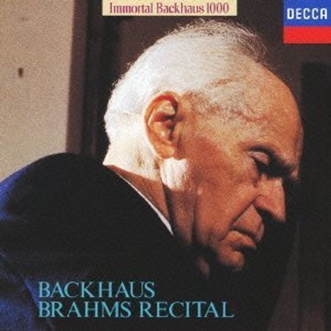Wilhelm Backhaus - Brahms Recital, CD
