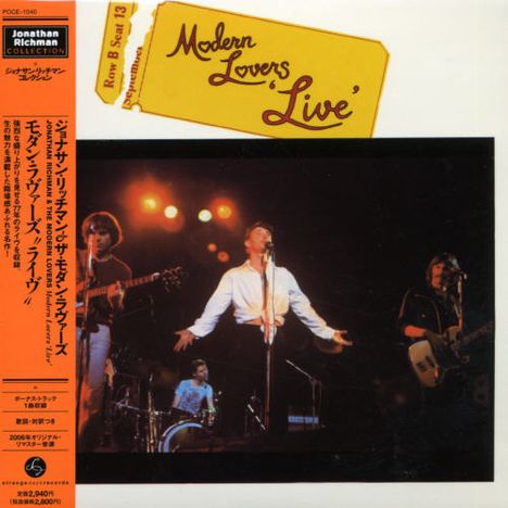 The Modern Lovers: Live +bonus(Paper-Sleev, CD