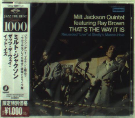 Milt Jackson (1923-1999): That's The Way It Is (Ltd. Edition), CD