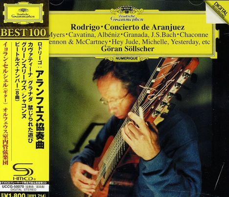 Joaquin Rodrigo (1901-1999): Concierto de Aranjuez für Gitarre & Orchester (SHM-CD), CD