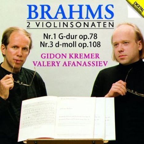 Johannes Brahms (1833-1897): Sonaten für Violine & Klavier Nr.1 & 3, CD