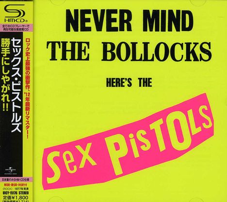 Sex Pistols: Never Mind The Bollocks, Here's The Sex Pistols (SHM-CD), CD