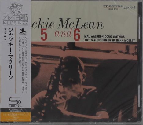 Jackie McLean (1931-2006): 4 5 And 6 (SHM-CD), CD