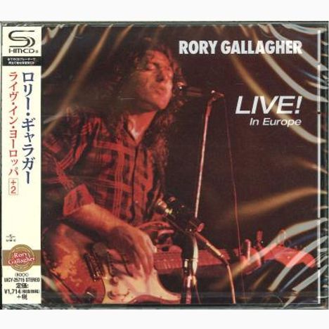 Rory Gallagher: Live! In Europe Bonus (SHM-CD), CD