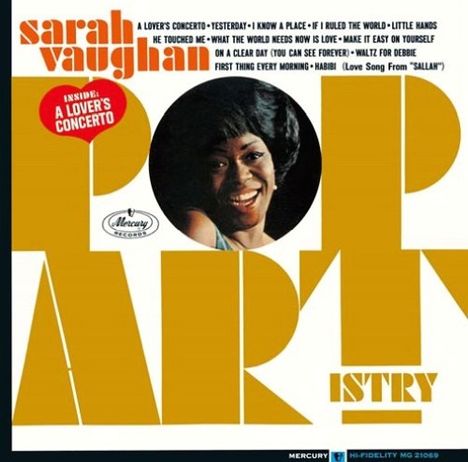 Sarah Vaughan (1924-1990): Pop Artistry (SHM-CD), CD