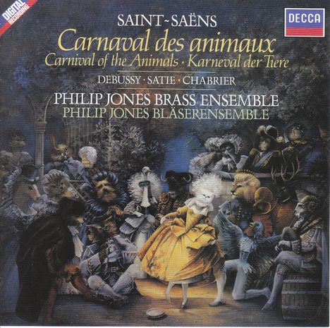 Camille Saint-Saens (1835-1921): Karneval der Tiere (arr. für Blechbläserensemble) (SHM-CD), CD
