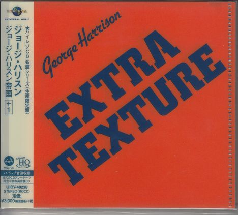 George Harrison (1943-2001): Extra Texture + Bonus (UHQCD/MQA-CD) (Reissue) (Limited-Edition), CD