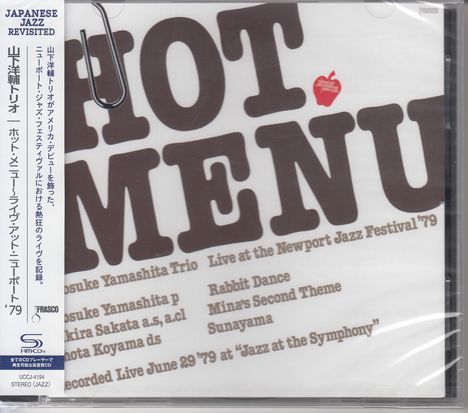 Yosuke Yamashita (geb. 1942): Hot Menu (SHM-CD), CD