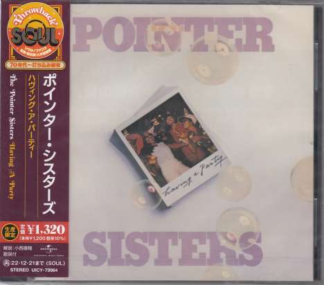 The Pointer Sisters: Having A Party, CD