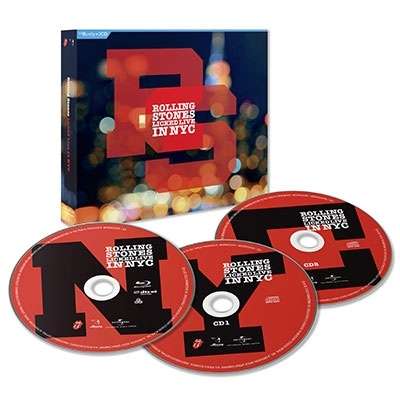 The Rolling Stones: Licked Live In NYC (2SHM-CD+Blu-ray Disc), 2 CDs und 1 Blu-ray Disc
