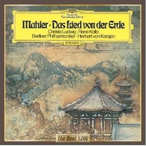 Mahler: Das Lied von der Erde. Christa Ludwig, René Kollo, Berliner Philharmoniker, Herbert von Karajan. Asiatische Illustration.