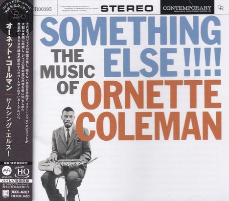 Ornette Coleman (1930-2015): Something Else!!!! (UHQCD/MQA-CD) (Reissue) (Limited Edition) (Stereo), CD