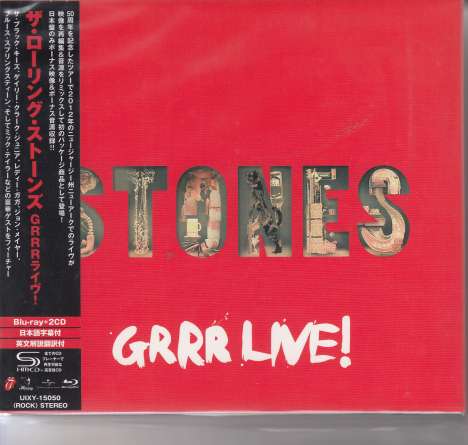 The Rolling Stones: GRRR Live! (Live At Newark 2012) (SHM-CDs + Blu-ray) (Digipack), 2 CDs und 1 Blu-ray Disc