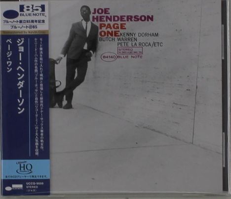 Joe Henderson (Tenor-Saxophon) (1937-2001): Page One (UHQ-CD), CD