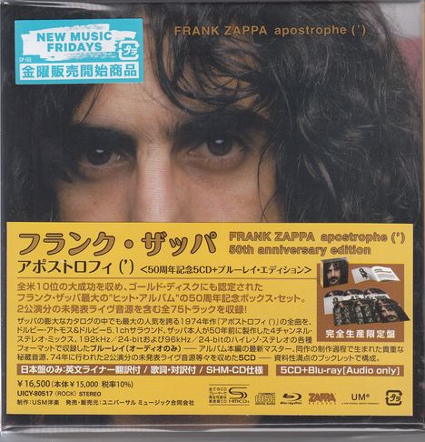 Frank Zappa (1940-1993): Apostrophe (') (50th Anniversary) (Super Deluxe Edition), 5 CDs und 1 Blu-ray Audio