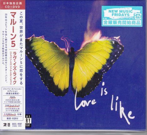 Maroon 5: Love Is Like (Japan Special Edition), 1 CD und 1 DVD