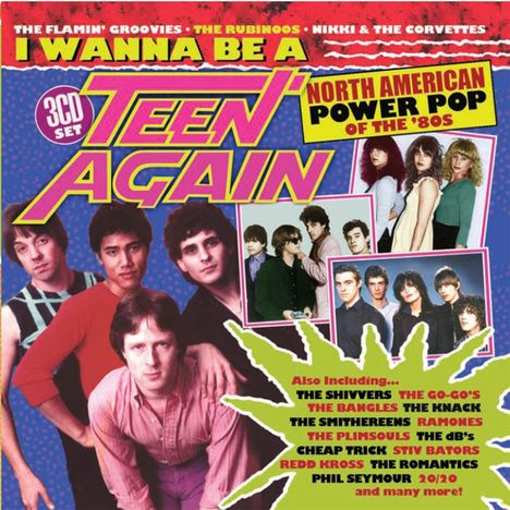 I Wanna Be A Teen Again: American Power Pop 1980 - 1989, 3 CDs