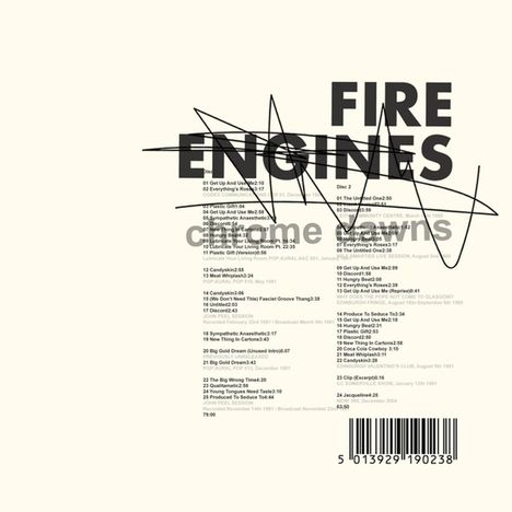 Fire Engines: Chrome Dawns, 2 CDs