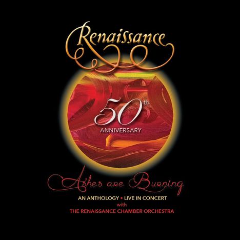 Renaissance: Ashes Are Burning: An Anthology - Live In Concert (50th Anniversary), 2 CDs, 1 DVD und 1 Blu-ray Disc