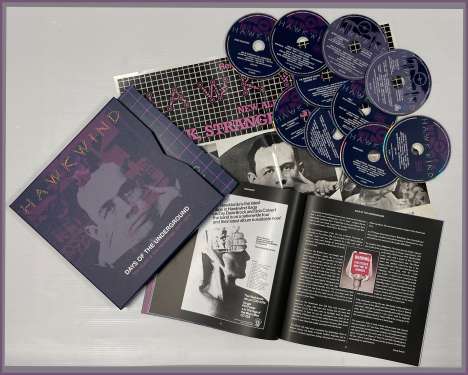 Hawkwind: Days Of The Underground: The Studio &amp; Live Recordings 1977 - 1979, 8 CDs und 2 Blu-ray Discs