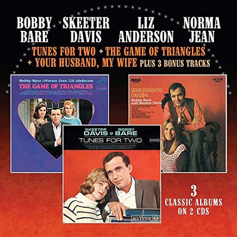 Bobby Bare Sr.: Tunes For Two / The Game Of Triangles / Your Husband, My Wife, 2 CDs