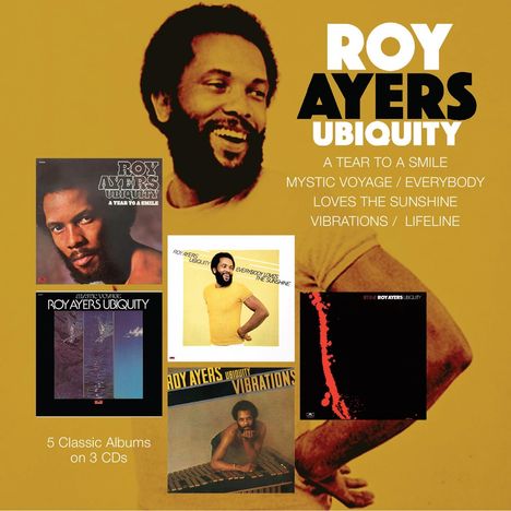 Roy Ayers (geb. 1940): A Tear To A Smile / Mystic Voyage / Vibrations / Everybody Loves the Sunshine / Lifeline (5 Alben auf 3 CDs), 3 CDs