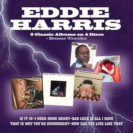 Eddie Harris (1934-1996): 5 Classic Albums On 4 Discs, 4 CDs