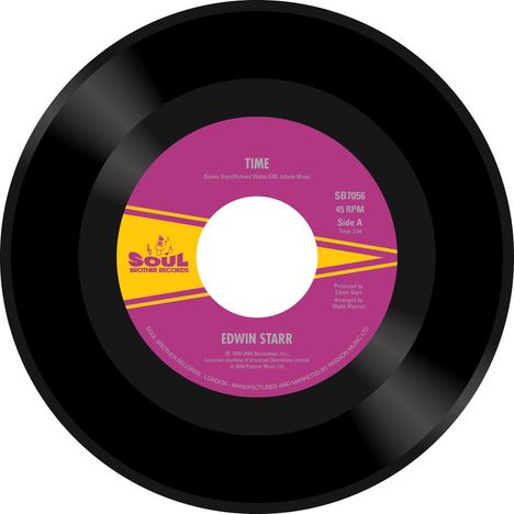 Edwin Starr: Time / Running Back And Forth, Single 7"