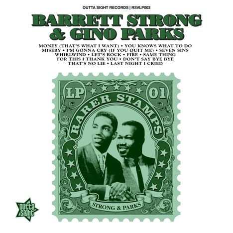 Barrett Strong &amp; Gino Parks: Rarer Stamps Vol. 1 (Limited Edition) (Mono), LP