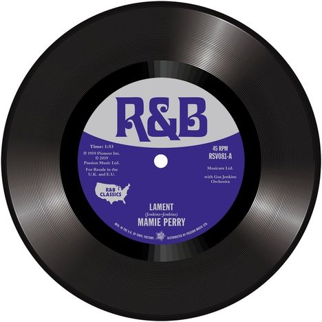 Mamie Perry / Anna Belle Caesar: Lament / Little Annie, Single 7"