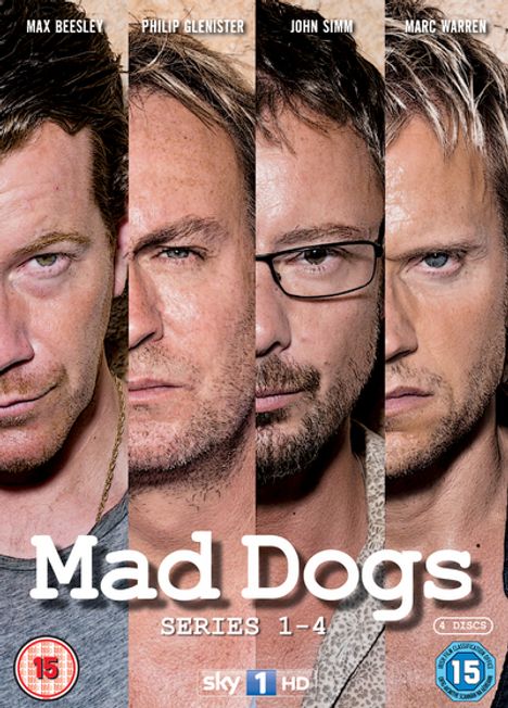 Mad Dogs Season 1-4 (Complete Series) (UK Import), 4 DVDs