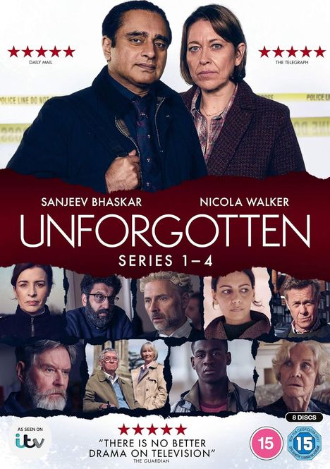 Unforgotten Series 1-4 (UK Import), 8 DVDs