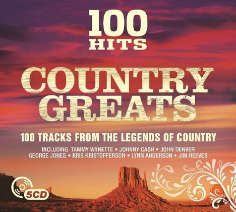 100 Hits: Country Greats, 5 CDs