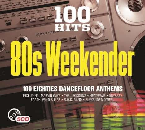 100 Hits: 80's Weekender, 5 CDs