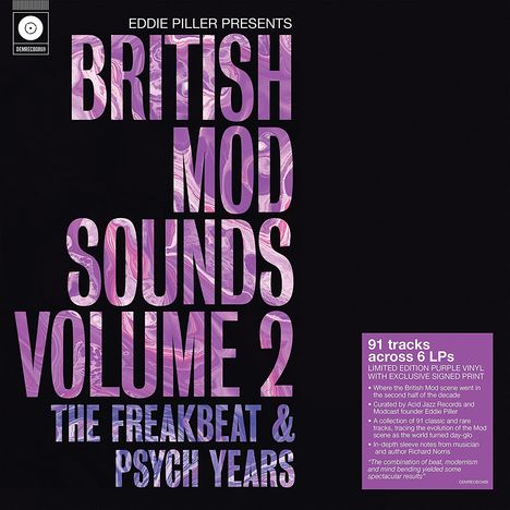 Eddie Piller Presents British Mod Sounds: The Freakbeat &amp; Psych Years Volume 2 (Limited Edition) (Purple Vinyl), 6 LPs