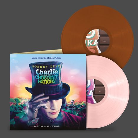 Filmmusik: Charlie And The Chocolate Factory (O.S.T.) (Limited Edition) (Marshmallow Pink &amp; Chocolate Brown Vinyl), 2 LPs