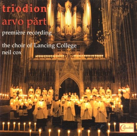 Arvo Pärt (geb. 1935): Triodion, CD