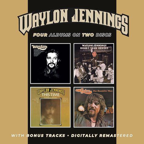 Waylon Jennings: Four Albums On Two Discs, 2 CDs