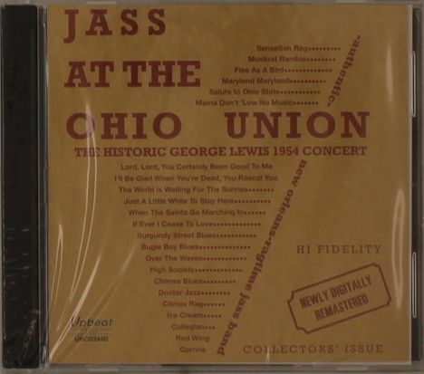 George Lewis (Clarinet) (1900-1968): Jass At The Ohio Union: The Historic George Lewis Concert 1954, 2 CDs