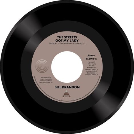 Bill Brandon: The Streets Got My Lady (remastered), Single 7"