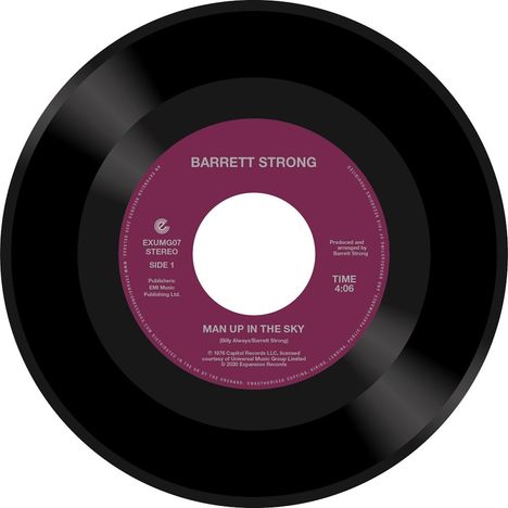 Barrett Strong (1941-2023): Man Up In The Sky/Is It True (remastered), Single 7"