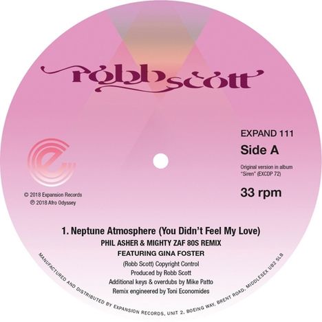 Robb Scott: Neptune Atmosphere - Remixes, Single 12"