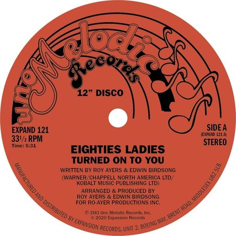 Eighties Ladies: Turned On To You (remastered), Single 12"