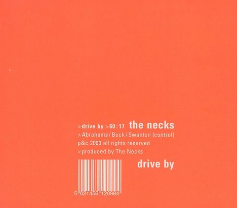 The Necks: Drive By, CD