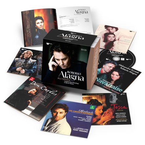 Georges Bizet (1838-1875): Roberto Alagna - All'Opera (Complete Opera Recordings on Warner Classics), 33 CDs