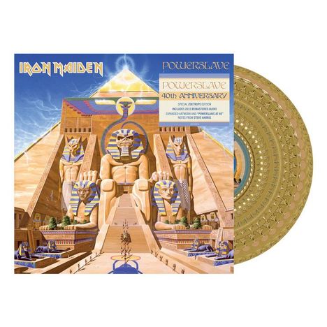 Iron Maiden: Powerslave (40th Anniversary) (remastered) (Limited EU Edition) (Zoetrope Picture Disc), LP