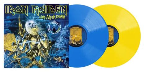 Iron Maiden: Live After Death (Blue & Yellow Vinyl), 2 LPs