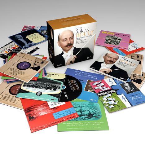 Adrian Boult - The Warner Classics Edition (Mono Recordings 1920-1957 on HMV, Pye Nixa & Parlophone), 36 CDs